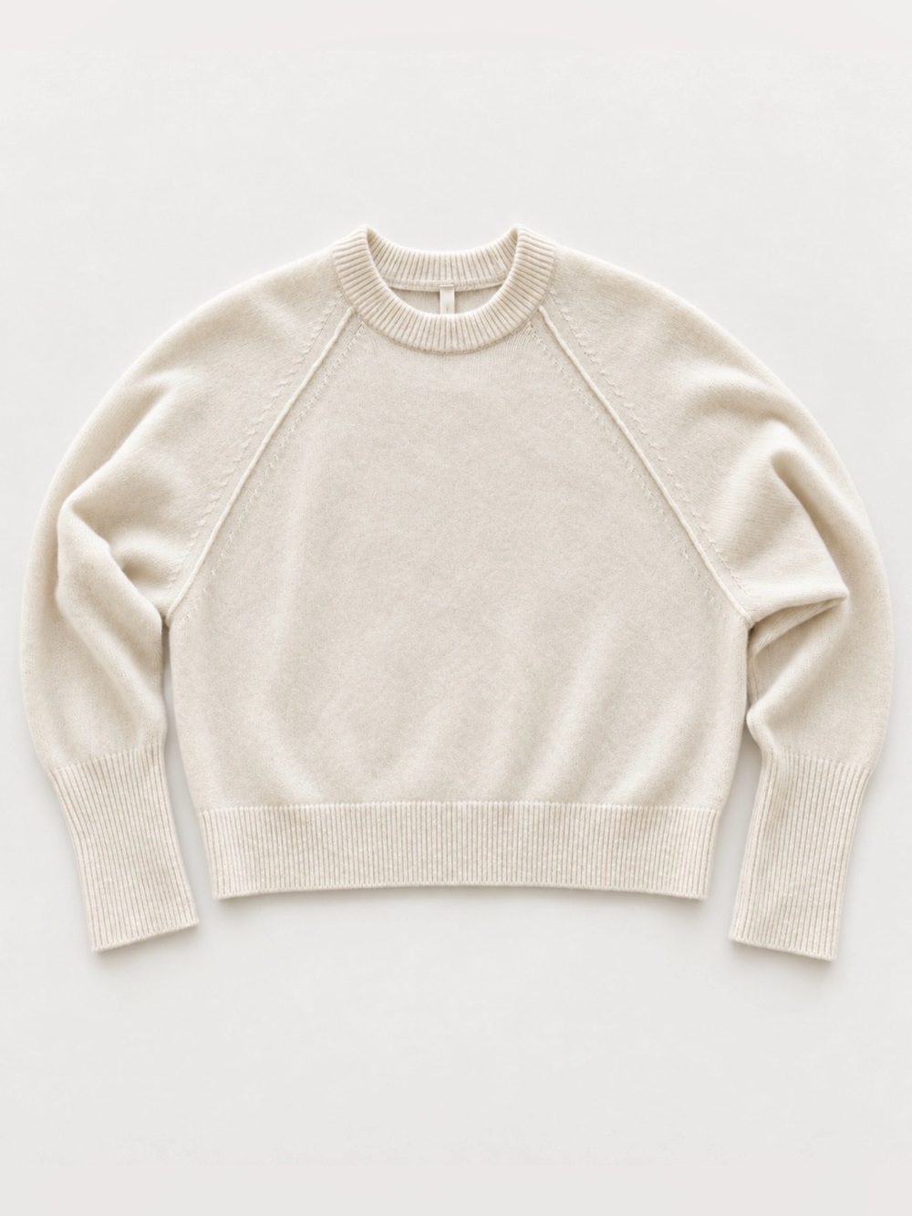 Babaton 100% Cashmere Luxe Crewneck Sweater Birch M - Picture 12 of 12